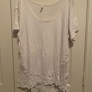 Free people white T-shirt